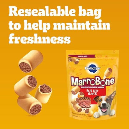 Pedigree MarroBone Bone Marrow Dog Treats, Beef Flavor, 6 lb