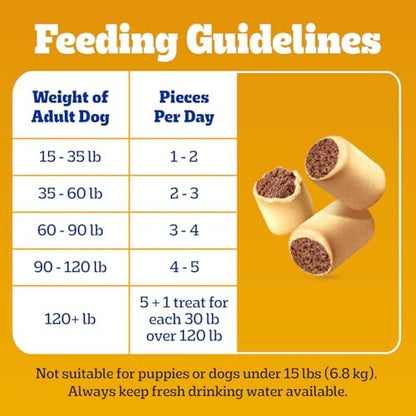 Pedigree MarroBone Bone Marrow Dog Treats, Beef Flavor, 6 lb