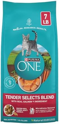 Purina ONE Tender Selects Dry Cat Food, Salmon, 7 lb Bag
