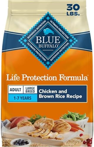Blue Buffalo Life Protection Formula Natural Adult Dry Dog Food, Chicken & Brown Rice, 30-lb Bag
