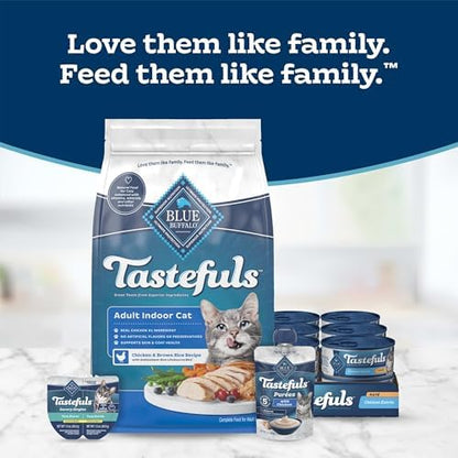 Blue Buffalo Tastefuls Chicken Adult Indoor Dry Cat Food, 15 lb