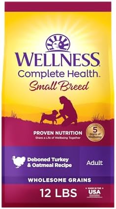 Wellness Complete Health Natural Adult Dry Dog Food, Chicken & Oatmeal Recipe, 12 lb Bag
