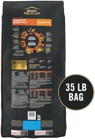 Purina Pro Plan Complete Essentials Shredded Blend Chicken and Rice Dog Food Dry Formula with Probiotics for Dogs, 35 lb Bag