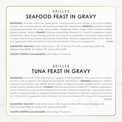 Purina Fancy Feast Grilled Wet Cat Food Variety Pack, 3 oz Cans, 24-Pack