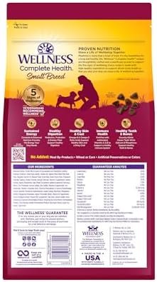 Wellness Complete Health Natural Adult Dry Dog Food, Lamb & Oatmeal Recipe, 30 lb Bag