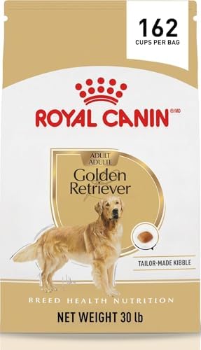 Royal Canin Breed Health Nutrition Golden Retriever Adult Dry Dog Food, 30 lb Bag