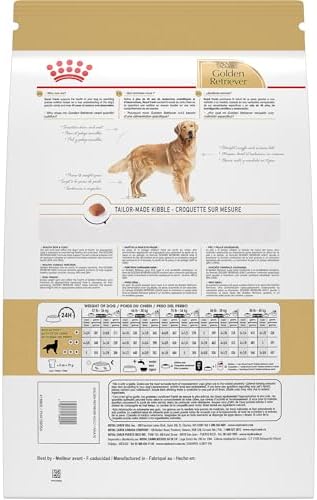 Royal Canin Breed Health Nutrition Golden Retriever Adult Dry Dog Food, 30 lb Bag