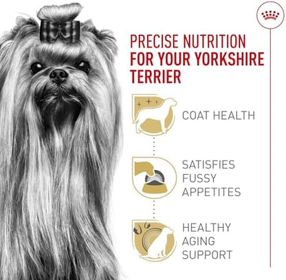 Royal Canin Breed Health Nutrition Yorkshire Terrier Adult Dry Dog Food, 2.5 lb Bag