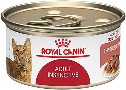 Royal Canin Feline Health Nutrition Adult Instinctive Adult Thin Slices in Gravy Cat Food, 3 oz (Pack of 24)