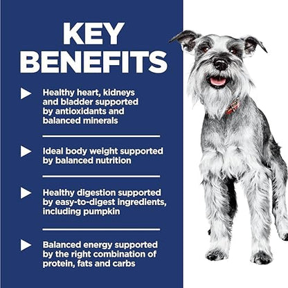 Hill's Science Diet Adult 7+ Small & Mini Dry Dog Food, Chicken & Brown Rice, 4.5 lb. Bag