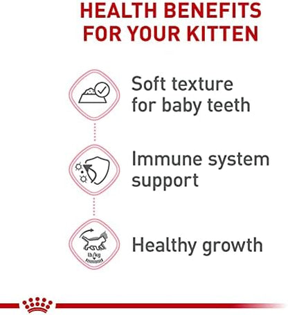 Royal Canin Feline Health Nutrition Kitten Thin Slices in Gravy Cat Food, 3 oz (Pack of 24)