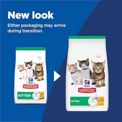 Hill's Science Diet Kitten, Chicken Recipe Dry Cat Food, 7 lb Bag