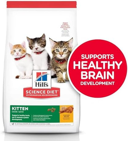 Hill's Science Diet Kitten, Chicken Recipe Dry Cat Food, 7 lb Bag