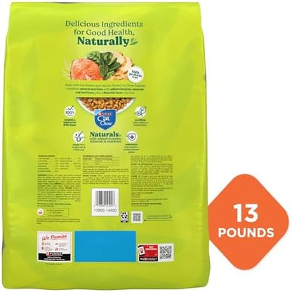 Purina Cat Chow Naturals with Added Vitamins, Minerals and Nutrients Dry Cat Food, Naturals Original, 13 lb Bag