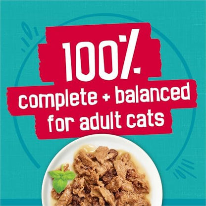 Friskies Purina Tasty Treasures Cat Food, Prime Filets Variety, (12) 5.5 oz