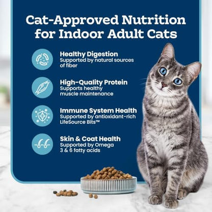 Blue Buffalo Tastefuls Chicken & Brown Rice Recipe Sensitive Stomach Adult Dry Cat Food, 7-lb Bag