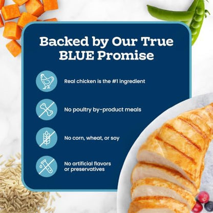 Blue Buffalo Tastefuls Chicken & Brown Rice Recipe Sensitive Stomach Adult Dry Cat Food, 7-lb Bag