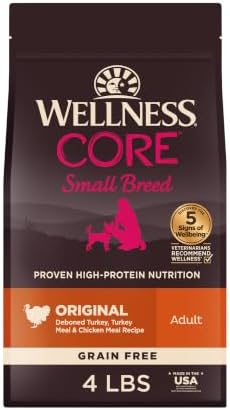 Wellness CORE Natural Grain-Free Dry Cat Food, Original Turkey & Chicken Recipe, 4 lb Bag