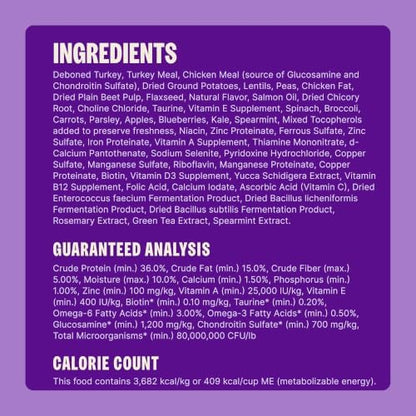 Wellness CORE Natural Grain-Free Dry Cat Food, Original Turkey & Chicken Recipe, 4 lb Bag