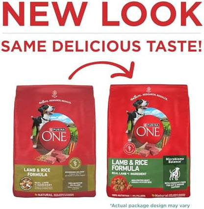 Purina ONE Lamb and Rice Dry Dog Food, 31.1 lb Bag
