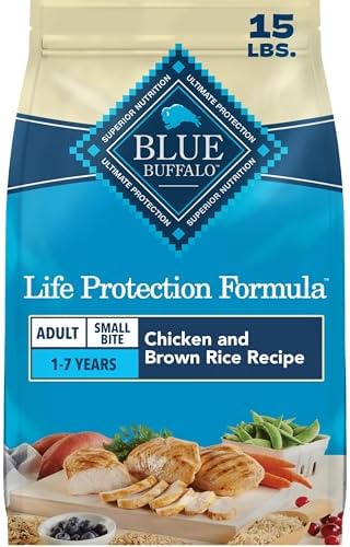 Blue Buffalo Life Protection Formula Natural Adult Dry Dog Food, Chicken & Brown Rice, 15-lb Bag