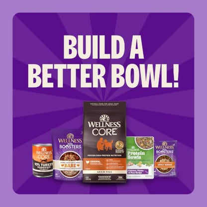 Wellness CORE Grain-Free High-Protein Large Breed Adult Dry Dog Food, Real Chicken Recipe, 26 lb Bag