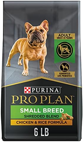 Purina Pro Plan Small Breed Dry Dog Food, Shredded Blend, 6 lb Bag