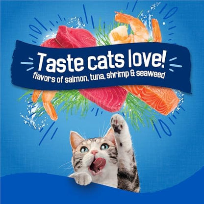 Friskies Purina Seafood Sensations Dry Cat Food, 22 lb Bag