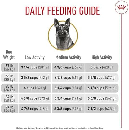 Royal Canin Breed Health Nutrition German Shepherd Adult Dry Dog Food, 30 lb Bag