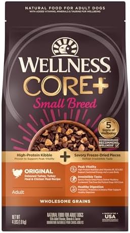 Wellness RawRev Wholesome Grains Dry Dog Food, Chicken & Chicken Liver Recipe, 4 lb Bag