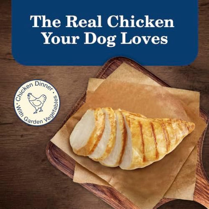 Blue Buffalo Homestyle Recipe Natural Adult Wet Dog Food, Chicken, 12.5-oz Can (12-Pack)
