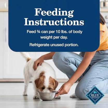 Blue Buffalo Homestyle Recipe Natural Adult Wet Dog Food, Chicken, 12.5-oz Can (12-Pack)