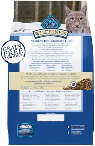 Blue Buffalo Wilderness High Protein Grain-Free Natural Adult Dry Dog Food, Chicken, 11-lb Bag