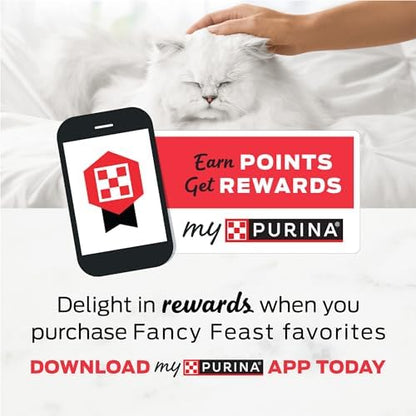 Purina Fancy Feast Broths, Classic Seafood Wet Cat Food Complement, 1.4 oz Pouch, 12-Pack