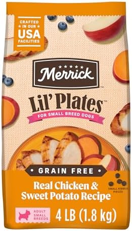 Merrick Plates Grain-Free Dry Dog Food, Chicken Recipe, 4 lb Bag