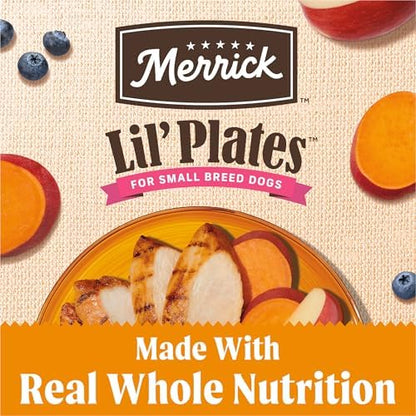 Merrick Plates Grain-Free Dry Dog Food, Chicken Recipe, 4 lb Bag