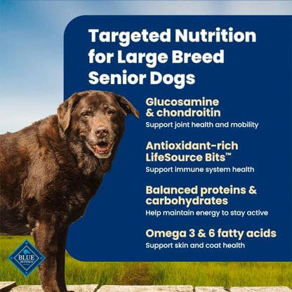 Blue Buffalo Life Protection Formula Natural Senior Dry Dog Food, Chicken & Brown Rice, 30-lb Bag