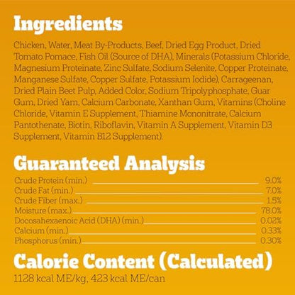 Pedigree Chopped Ground Dinner Adult Wet Dog Food, Chicken Flavor, 13.2 oz Cans, 12-Pack