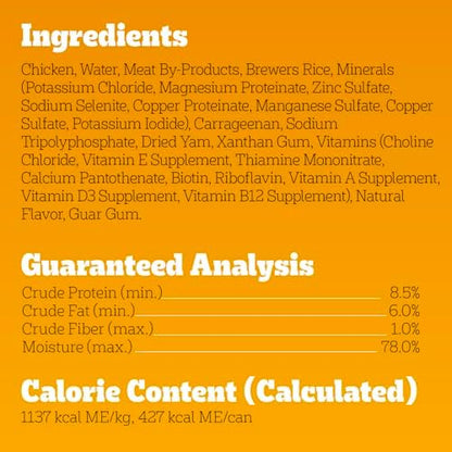 Pedigree Chopped Ground Dinner Adult Wet Dog Food, Chicken & Rice Flavor, 13.2 oz Cans, 12-Pack
