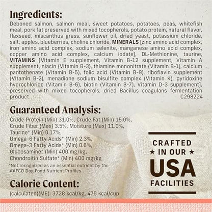 Merrick Backcountry Grain-Free Dry Dog Food, Salmon Recipe, 4 lb Bag