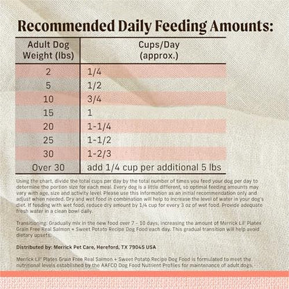 Merrick Backcountry Grain-Free Dry Dog Food, Salmon Recipe, 4 lb Bag