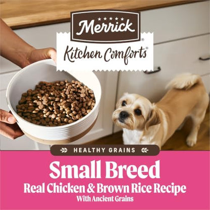 Merrick Healthy Grains Dry Dog Food, Real Chicken & Brown Rice Recipe, 4 lb Bag