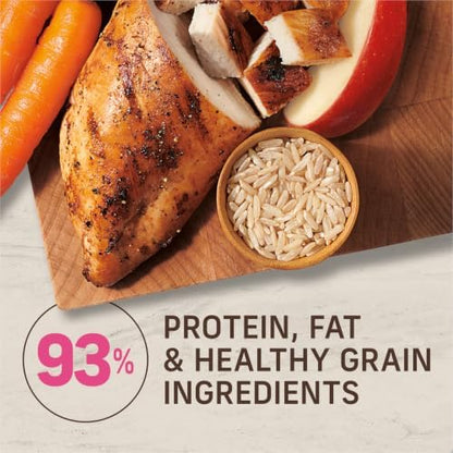 Merrick Healthy Grains Dry Dog Food, Real Chicken & Brown Rice Recipe, 4 lb Bag