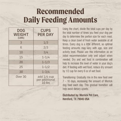 Merrick Healthy Grains Dry Dog Food, Real Chicken & Brown Rice Recipe, 4 lb Bag