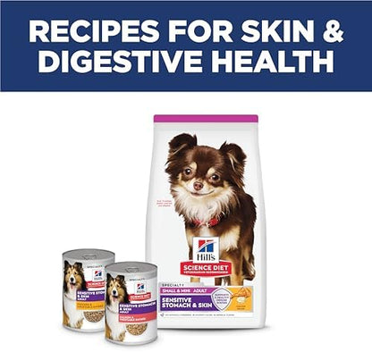 Hill's Science Diet Sensitive Stomach & Skin Small & Mini Dry Dog Food, Adult Formula, Chicken Recipe, 4 lb. Bag