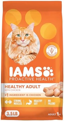 IAMS Proactive Health Healthy Adult Dry Cat Food, Chicken Recipe, 1 lb Bag