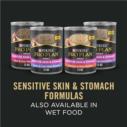 Purina Pro Plan Sensitive Skin and Stomach Adult Dry Dog Food, Salmon and Rice Formula, 30 lb Bag
