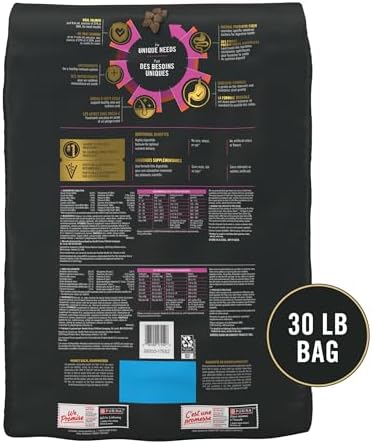 Purina Pro Plan Sensitive Skin and Stomach Adult Dry Dog Food, Salmon and Rice Formula, 30 lb Bag