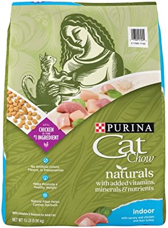 Purina Cat Chow Naturals Hairball, Indoor Dry Cat Food, 13 lb Bag