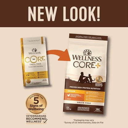 Wellness Complete Health Natural Indoor Dry Cat Food, Chicken Recipe, 5 lb Bag